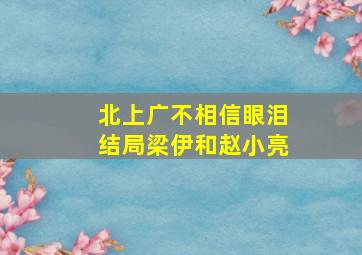 北上广不相信眼泪结局梁伊和赵小亮