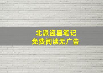 北派盗墓笔记免费阅读无广告