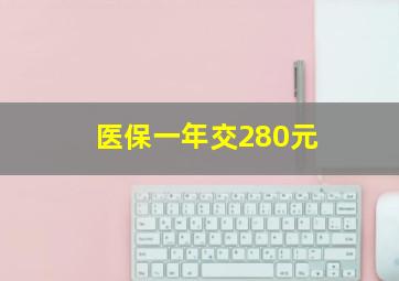 医保一年交280元