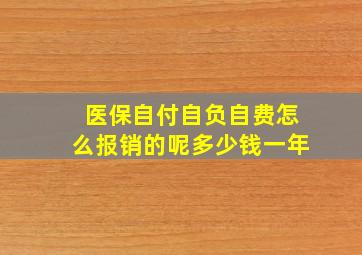 医保自付自负自费怎么报销的呢多少钱一年