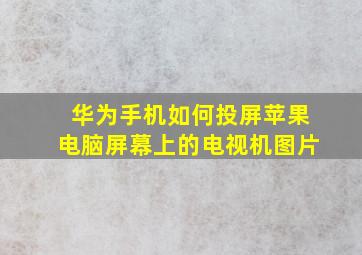 华为手机如何投屏苹果电脑屏幕上的电视机图片