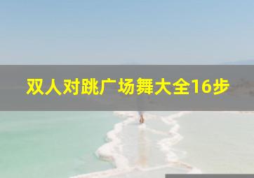 双人对跳广场舞大全16步