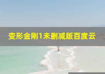 变形金刚1未删减版百度云