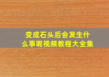 变成石头后会发生什么事呢视频教程大全集