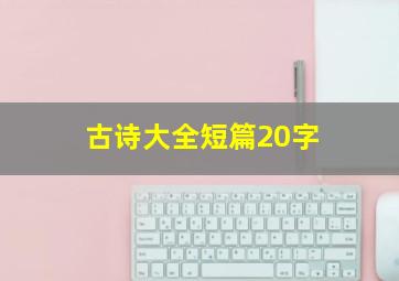 古诗大全短篇20字