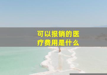 可以报销的医疗费用是什么