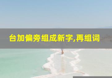 台加偏旁组成新字,再组词