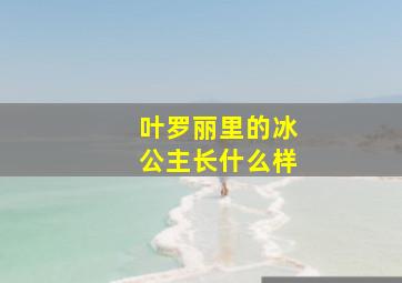 叶罗丽里的冰公主长什么样