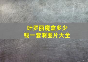 叶罗丽魔盒多少钱一套啊图片大全