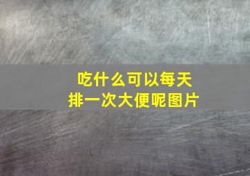 吃什么可以每天排一次大便呢图片