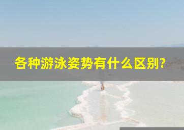 各种游泳姿势有什么区别?