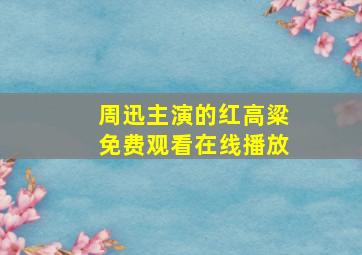 周迅主演的红高粱免费观看在线播放