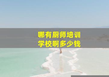 哪有厨师培训学校啊多少钱