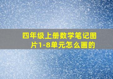 四年级上册数学笔记图片1-8单元怎么画的