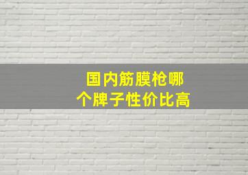 国内筋膜枪哪个牌子性价比高