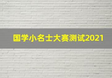 国学小名士大赛测试2021