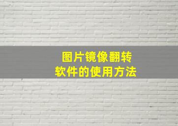 图片镜像翻转软件的使用方法