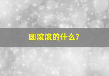 圆滚滚的什么?