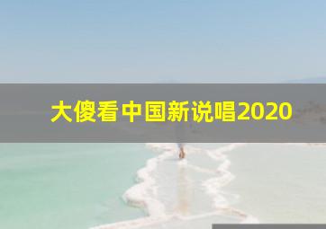 大傻看中国新说唱2020