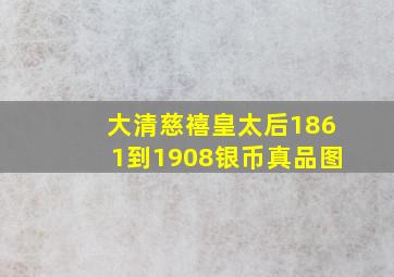 大清慈禧皇太后1861到1908银币真品图