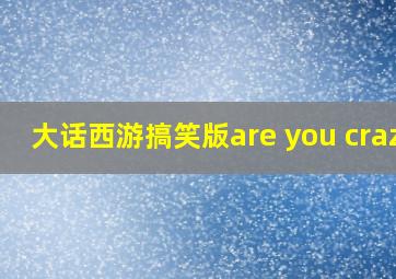 大话西游搞笑版are you crazy