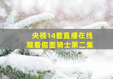 央视14套直播在线观看假面骑士第二集