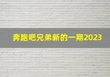 奔跑吧兄弟新的一期2023