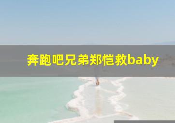 奔跑吧兄弟郑恺救baby