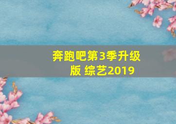 奔跑吧第3季升级版 综艺2019