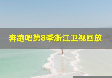 奔跑吧第8季浙江卫视回放