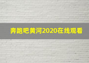 奔跑吧黄河2020在线观看