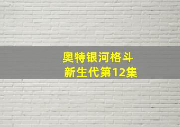 奥特银河格斗新生代第12集