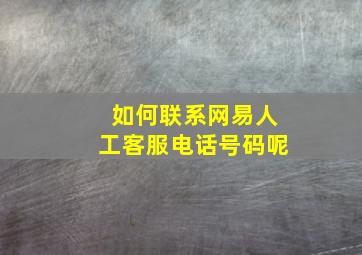 如何联系网易人工客服电话号码呢