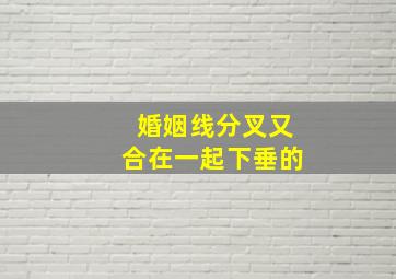 婚姻线分叉又合在一起下垂的