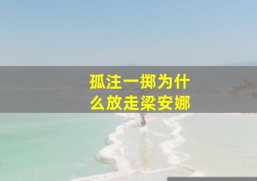 孤注一掷为什么放走梁安娜