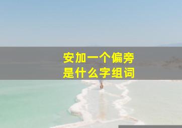 安加一个偏旁是什么字组词