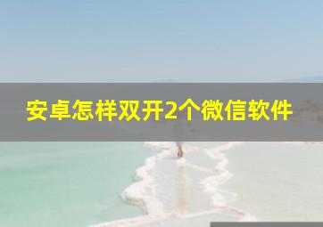 安卓怎样双开2个微信软件