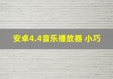 安卓4.4音乐播放器 小巧