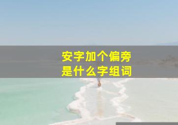 安字加个偏旁是什么字组词