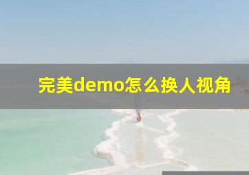 完美demo怎么换人视角