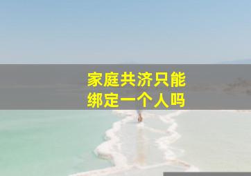 家庭共济只能绑定一个人吗