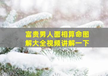 富贵男人面相算命图解大全视频讲解一下