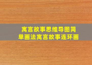 寓言故事思维导图简单画法寓言故事连环画