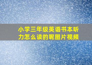 小学三年级英语书本听力怎么读的呢图片视频