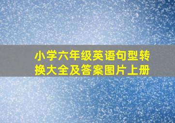 小学六年级英语句型转换大全及答案图片上册