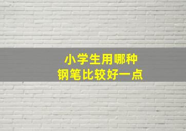 小学生用哪种钢笔比较好一点