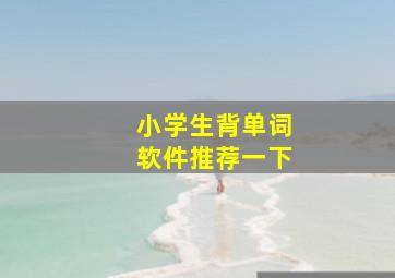 小学生背单词软件推荐一下