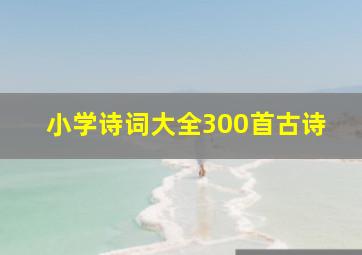 小学诗词大全300首古诗