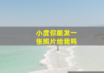 小度你能发一张照片给我吗