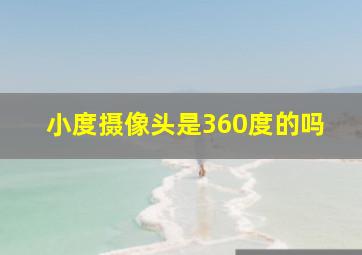 小度摄像头是360度的吗